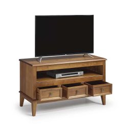 Rack Parkside Madeira - Amêndoa Sala de Estar C/ 3 Gavetas - 2