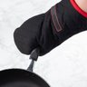 Luva Térmica Cozinha Tramontina Churrasco 100% Algodão 40cm Preta Grelha Forno Churrasqueira - 3