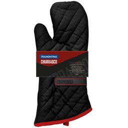 Luva Térmica Cozinha Tramontina Churrasco 100% Algodão 40cm Preta Grelha Forno Churrasqueira - 2