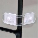 Ver imagem 6 de Kit 6 Travas para Gaveta e Armários e 2 Trava para Porta de Geladeira Adesiva Ordene