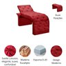 Maca Estofada Estética Cílios Regulável Spa Suede Ana Clara:vermelho - 4