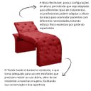 Ver imagem 5 de Maca Estofada Estética Cílios Regulável Spa Suede Ana Clara:vermelho
