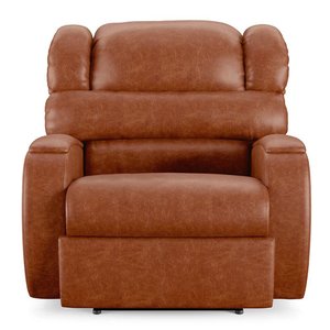 Poltrona do Papai Sala de Cinema Reclinável Manchester Elétrica Pu Caramelo Brilho