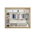 Ver imagem 1 de Guarda Roupas 2 Portas de Correr e 4 Gavetas Creta Peroba/Off White/Peroba - Europa