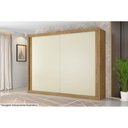 Ver imagem 4 de Guarda Roupas 2 Portas de Correr e 4 Gavetas Creta Peroba/Off White/Peroba - Europa