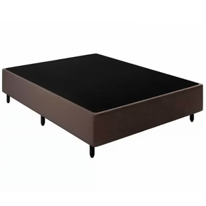 Base de Cama Box Casal 138x188 Marrom Suede