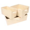 Ver imagem 1 de Kit C/ 3 Caixas Organizadoras Coloridas com Alça 3 Tamanhos