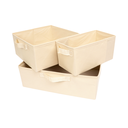 Ver imagem 3 de Kit C/ 3 Caixas Organizadoras Coloridas com Alça 3 Tamanhos