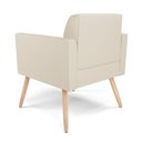 Ver imagem 7 de Poltrona Sala Decorativa Kit 2 Marisa Pé Palito Natural Sintético D03 - D’Rossi