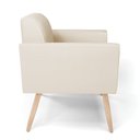 Ver imagem 6 de Poltrona Sala Decorativa Kit 2 Marisa Pé Palito Natural Sintético D03 - D’Rossi