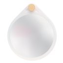 Ver imagem 3 de Espelho Decorativo Adnet Flat Branco Off White 30 Cm Redondo
