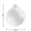 Ver imagem 5 de Espelho Decorativo Adnet Flat Branco Off White 30 Cm Redondo