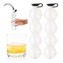Ver imagem 2 de Forma de Gelo Redonda 4 Bolas de Gelo em Formato de Esfera