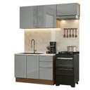 Ver imagem 2 de Armário de Cozinha Compacta 180 Cm Rustic/cinza Lux Madesa 03