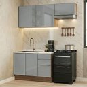 Ver imagem 1 de Armário de Cozinha Compacta 180 Cm Rustic/cinza Lux Madesa 03