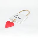 Ver imagem 2 de Placa Decorativa "Love" Pata de Cachorro com coração