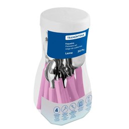Faqueiro 20 Peças Tramontina Leme Lavanda 4 Pessoas Aço Inox com Pote - 2
