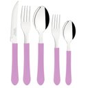 Ver imagem 5 de Faqueiro 20 Peças Tramontina Leme Lavanda 4 Pessoas Aço Inox com Pote