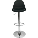 Ver imagem 3 de Conjunto 6 Banquetas Joly Eames Base Giratória Cromada Movescan Preta Preta; Branco