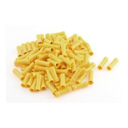 100 X Terminal Luva de Emenda Isolado 4,0mm a 6,0mm Amarelo - 5