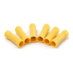 100 X Terminal Luva de Emenda Isolado 4,0mm a 6,0mm Amarelo - 3