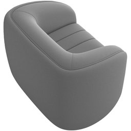 Kit Sofá 4 Lugares para Sala 252cm com 01 Poltrona Lazio M03 Veludo Cinza - 6