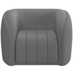 Kit Sofá 4 Lugares para Sala 252cm com 01 Poltrona Lazio M03 Veludo Cinza - 7