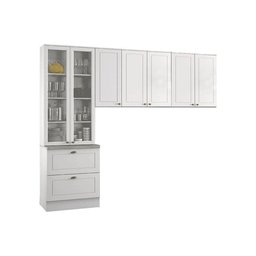 Cozinha Modulada Henn Americana 3 Peças (2 Armários + 1 Paneleiro) CPT06 Branco - 1