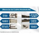 Ver imagem 2 de Cozinha Modulada Henn Americana 3 Peças (2 Armários + 1 Paneleiro) CPT06 Branco