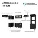 Ver imagem 7 de Armário de Cozinha Completa de Canto 465 cm Preto Nice Madesa 08