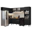 Ver imagem 5 de Armário de Cozinha Completa de Canto 465 cm Preto Nice Madesa 08
