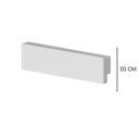 Ver imagem 2 de Rodapé de Poliest 03cm Liso Branco 50003 Arquitech (cx 24br)