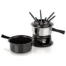 Aparelho de Fondue Lugano 2 em 1 Panela Esmaltada para Queijo Chocolate Panela Inox para Carnes Kit - 1
