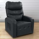 Ver imagem 5 de Poltrona Reclinável para Sala Parga Veludo Inca Preto