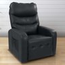 Poltrona Reclinável para Sala Parga Veludo Inca Preto - 5