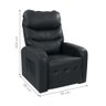 Poltrona Reclinável para Sala Parga Veludo Inca Preto - 6