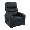 Ver imagem 4 de Poltrona Reclinável para Sala Parga Veludo Inca Preto