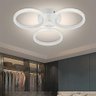 Plafon de Sobrepor Aros Cristais Branco 47cm Led 20w 3 em 1 Bivolt Paris Luz - 2