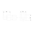 Ver imagem 2 de Acabamento para Registro Padrão Base Deca Quadrado Black Matte Preto Fosco Pressão Gaveta Metal Prem