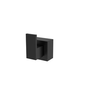 Acabamento para Registro Padrão Base Deca Quadrado Black Matte Preto Fosco Pressão Gaveta Metal Prem