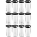 Ver imagem 1 de Kit 12 Farinheiros Porta Temperos Farofa Uz 500ml Condimentos Restaurantes Lancherias Pretos