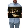 Quadro Decorativo Rembrandt A Lição de Anatomia do Dr Tulp:Pequeno 44x37cm/Chassi com Borda Infinita - 1
