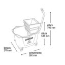 Ver imagem 6 de Carrinho Balde Espremedor com Divisor de Águas 20l Bettanin