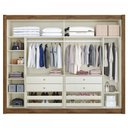 Ver imagem 3 de Guarda-Roupa Casal Creta 2 Portas 4 Gavetas 100% Mdf Brauna/Off White - Europa Móveis