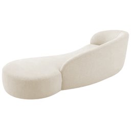 Divã Recamier Orgânico França 200cm Lado Direito Bouclé - 9