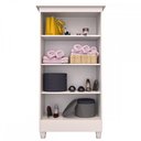 Ver imagem 3 de Armário Multiuso Tokio 2 Portas 3 Prateleiras Branco - Imop