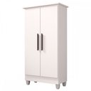 Ver imagem 2 de Armário Multiuso Tokio 2 Portas 3 Prateleiras Branco - Imop