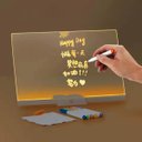 Ver imagem 5 de Lousa Luminaria Led Quadro Caneta Anotaçao Recado Escrita Decoraçao Mesa Sala Quarto Casa Trabalho e
