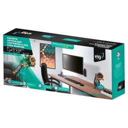 Suporte Articulado para Monitor / Tv 17 a 34 Pistão a Gás F4 - 5