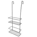 Ver imagem 1 de Suporte Duplo Preto Encaixar Box Porta Shampoo Banheiro